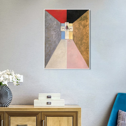 INVIN ART Framed Canvas Giclee Print Series#04 by Hilma Af Klint Wall Art Living Room Home Office Decorations