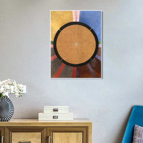 INVIN ART Framed Canvas Giclee Print Altarpiece No. 3 by Hilma Af Klint Wall Art Living Room Home Office Decorations