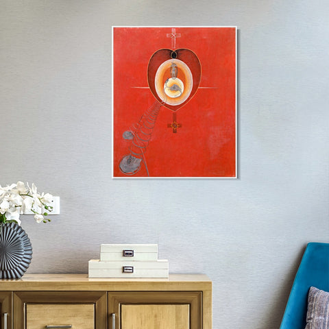 INVIN ART Framed Canvas Giclee Print Series#010 by Hilma Af Klint Wall Art Living Room Home Office Decorations