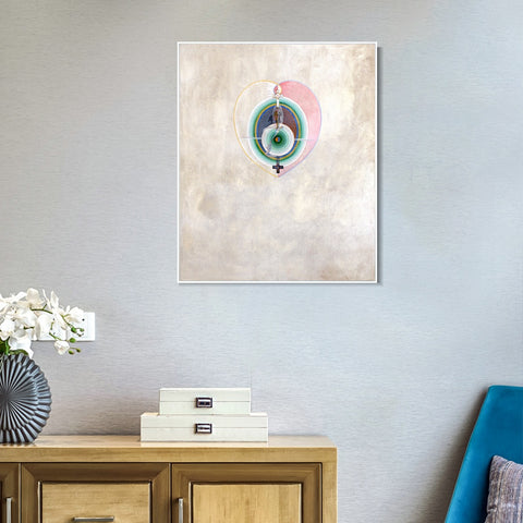 INVIN ART Framed Canvas Giclee Print Series#011 by Hilma Af Klint Wall Art Living Room Home Office Decorations