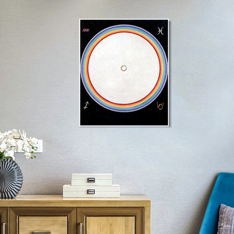 INVIN ART Framed Canvas Giclee Print Series#012 by Hilma Af Klint Wall Art Living Room Home Office Decorations