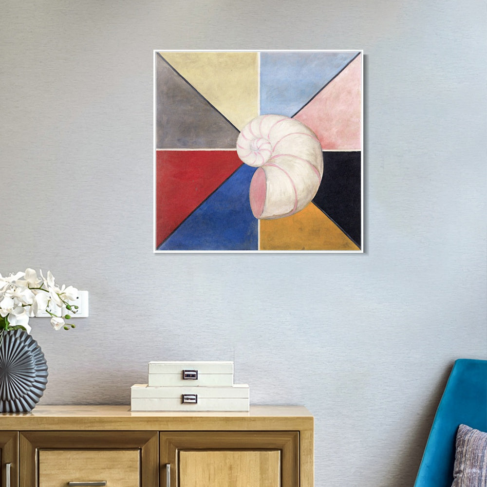 INVIN ART Framed Canvas Giclee Print Series#017 by Hilma Af Klint Wall Art Living Room Home Office Decorations