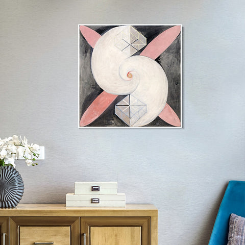 INVIN ART Framed Canvas Giclee Print Series#018 by Hilma Af Klint Wall Art Living Room Home Office Decorations