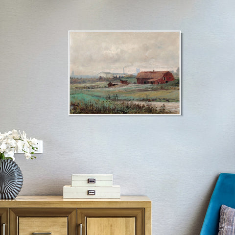 INVIN ART Framed Canvas Giclee Print MOTIV FRAN STOCKHOLMS UTKANT by Hilma Af Klint Wall Art Living Room Home Office Decorations