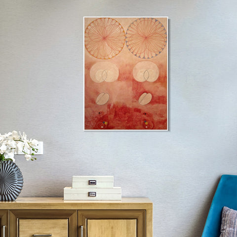 INVIN ART Framed Canvas Giclee Print Group IV,The Ten Largest,No.9,Old Age by Hilma Af Klint Wall Art Living Room Home Office Decorations