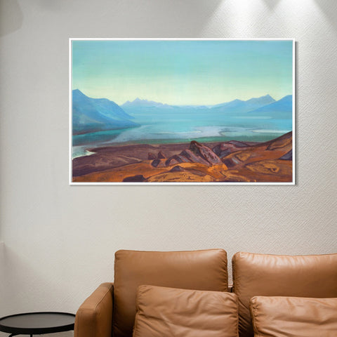 INVIN ART Framed Canvas Giclee Print Dogra yumtso 1932 by Nicholas Roerich Wall Art Living Room Home Office Decorations