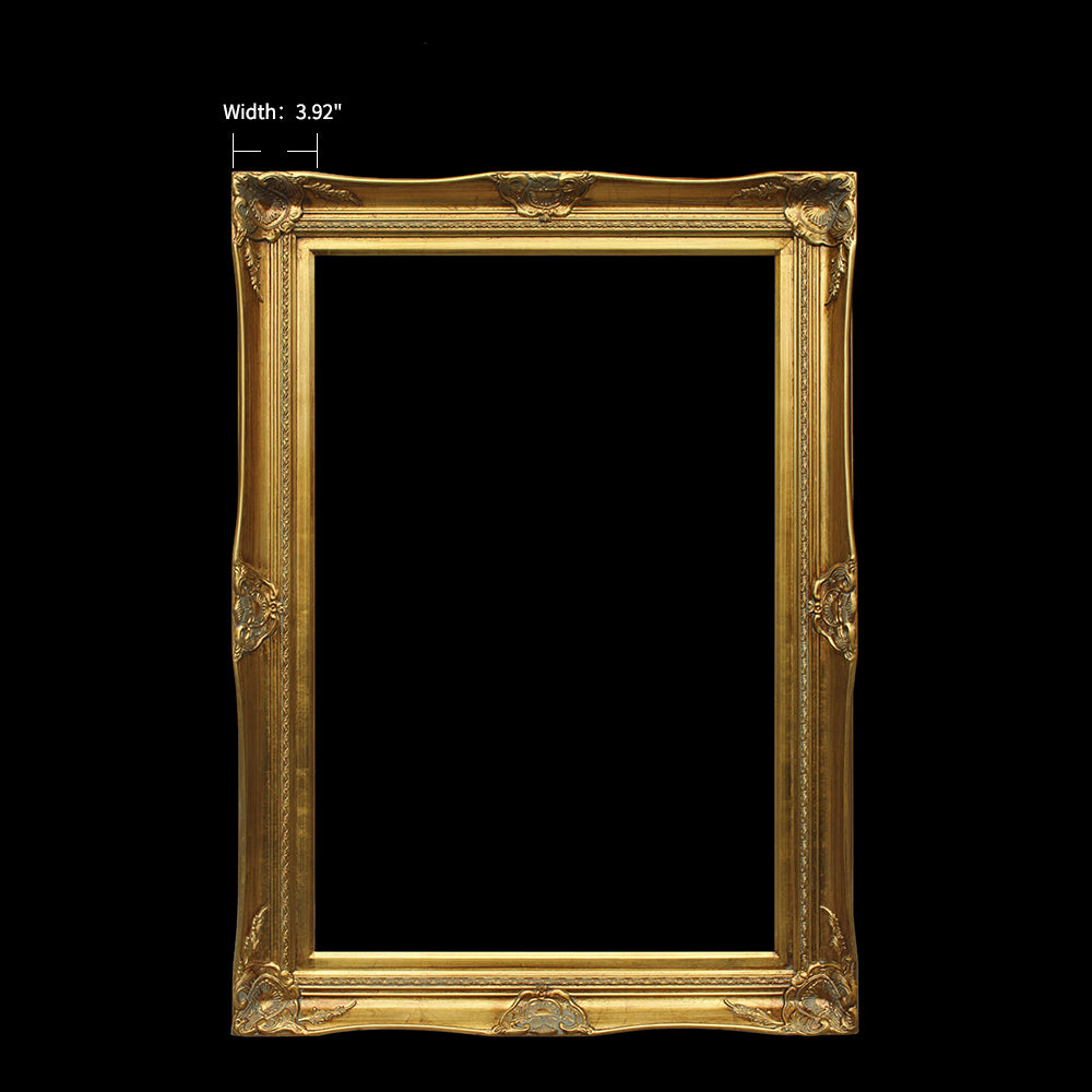 INVIN ART Framed Canvas Artwork,Water Lilies 1916-1919 by Claude Monet, Giclee Print Painting Wall Art Decor for Restaurant,Hotel,Bar,(Victorian Gold Frame,20"x24")