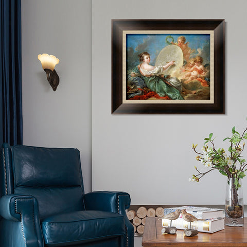 INVIN ART Framed Canvas Art Giclee Print Reimagined by Francois Boucher Wall Art Living Room Home Office Decorations