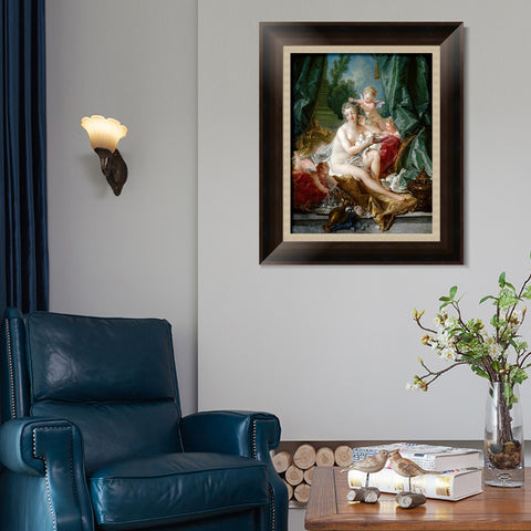 INVIN ART Framed Canvas Art Giclee Print The Toilette of Venus by Francois Boucher Wall Art Living Room Home Office Decorations