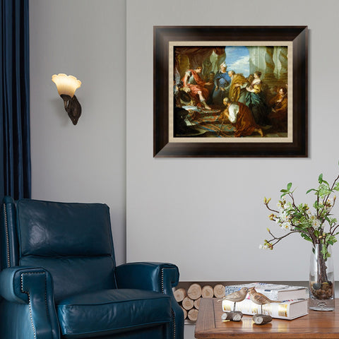 INVIN ART Framed Canvas Art Giclee Print Series#013 by Francois Boucher Wall Art Living Room Home Office Decorations