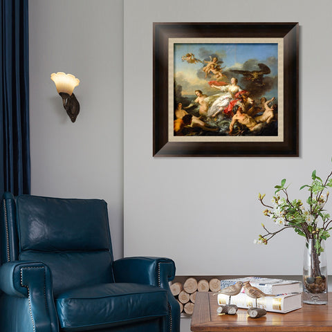 INVIN ART Framed Canvas Art Giclee Print Series#026 by Francois Boucher Wall Art Living Room Home Office Decorations