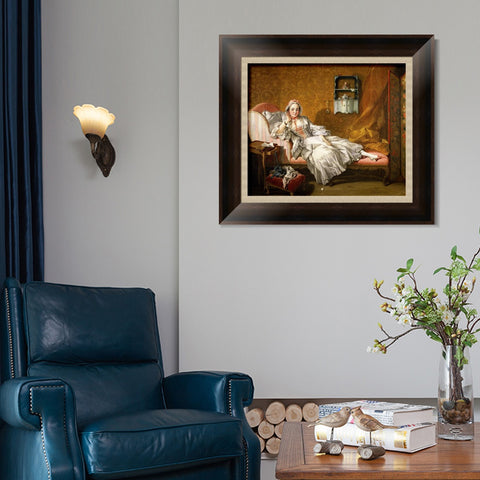INVIN ART Framed Canvas Art Giclee Print Madame Boucher by Francois Boucher Wall Art Living Room Home Office Decorations