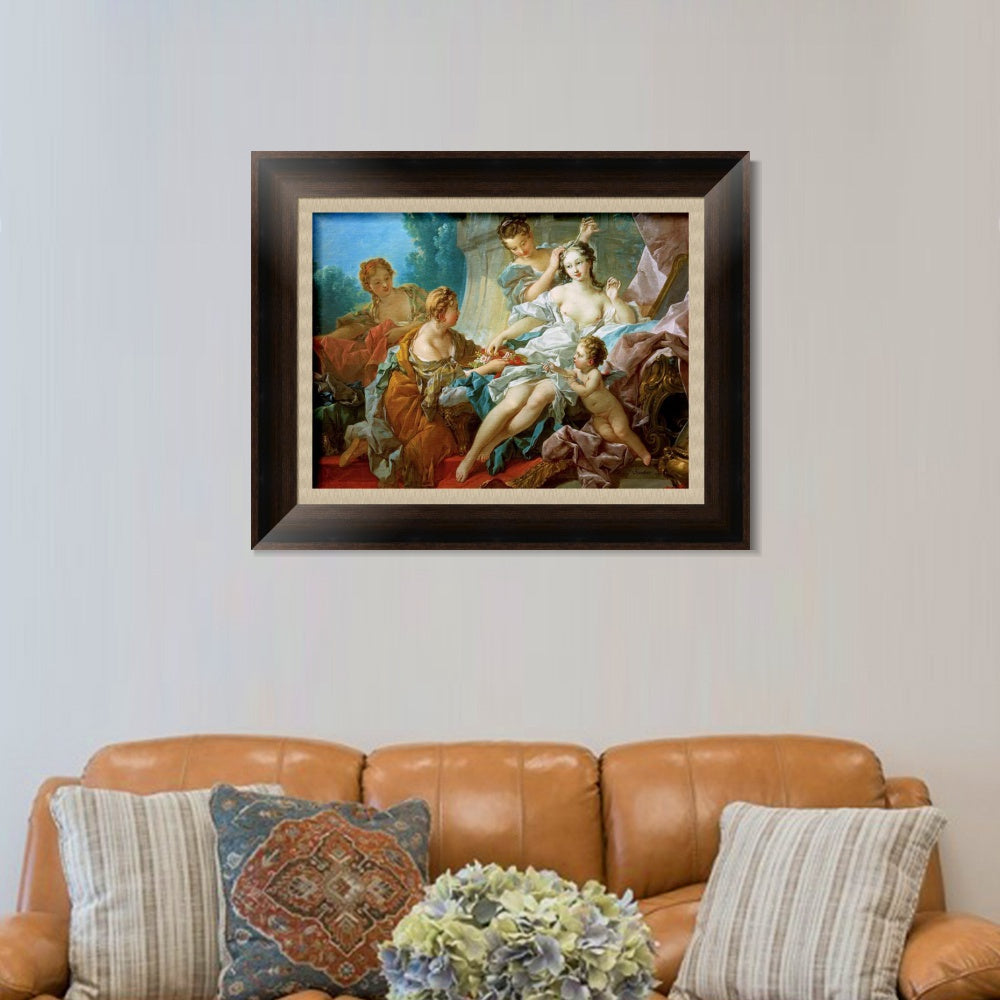 INVIN ART Framed Canvas Art Giclee Print Series#070 by Francois Boucher Wall Art Living Room Home Office Decorations