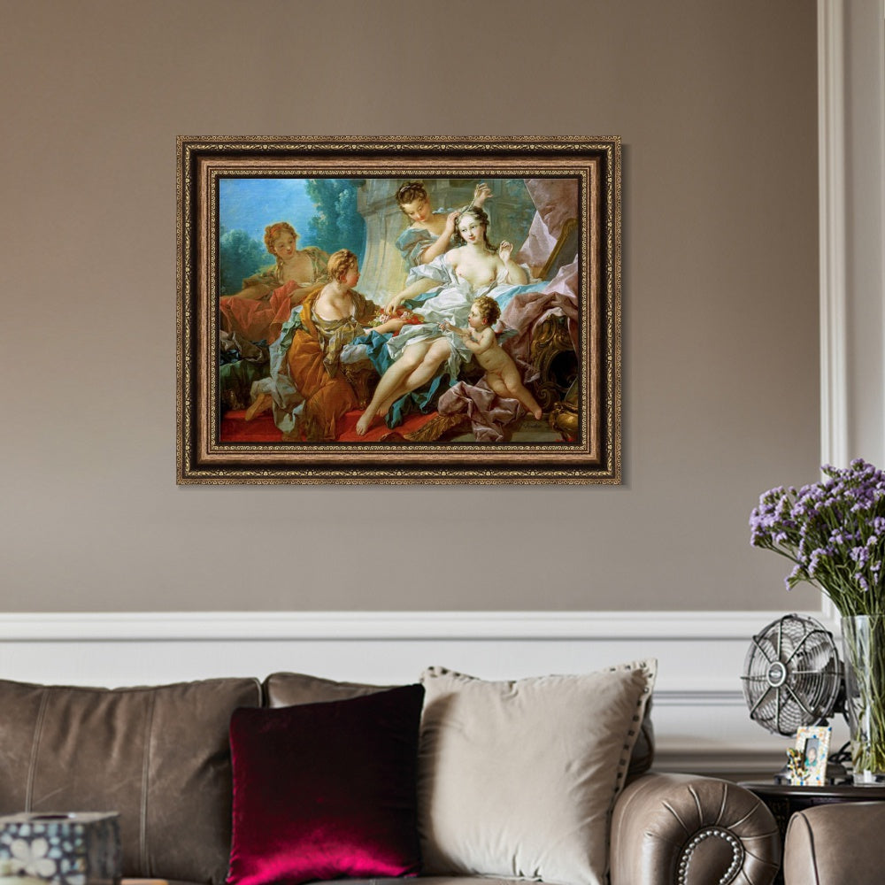 INVIN ART Framed Canvas Art Giclee Print Series#070 by Francois Boucher Wall Art Living Room Home Office Decorations