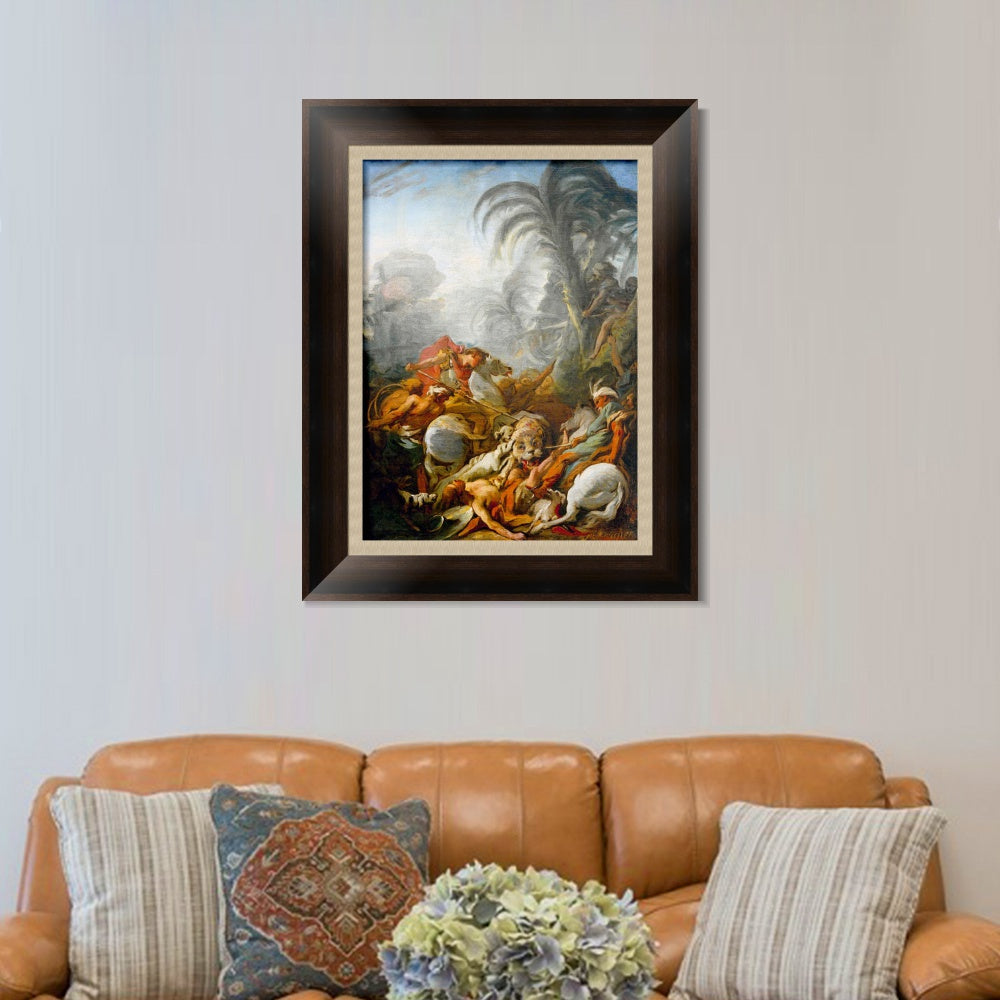 INVIN ART Framed Canvas Art Giclee Print Series#071 by Francois Boucher Wall Art Living Room Home Office Decorations