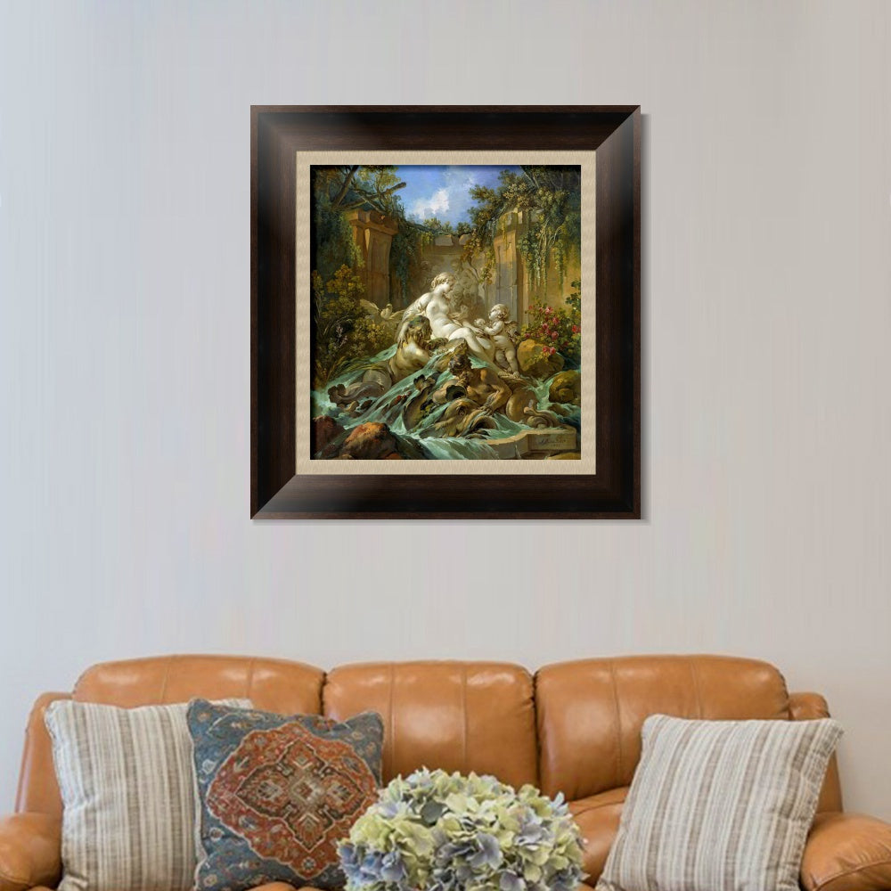 INVIN ART Framed Canvas Art Giclee Print Series#109 by Francois Boucher Wall Art Living Room Home Office Decorations
