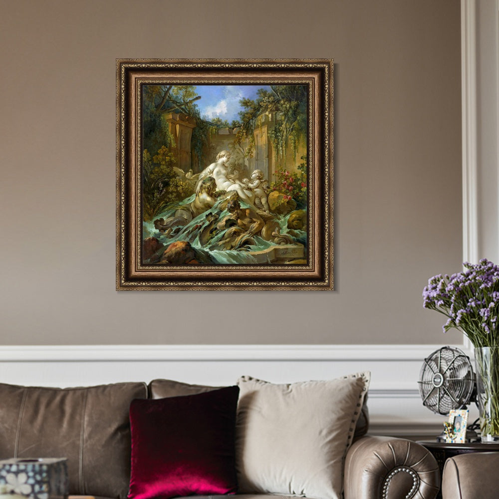 INVIN ART Framed Canvas Art Giclee Print Series#109 by Francois Boucher Wall Art Living Room Home Office Decorations