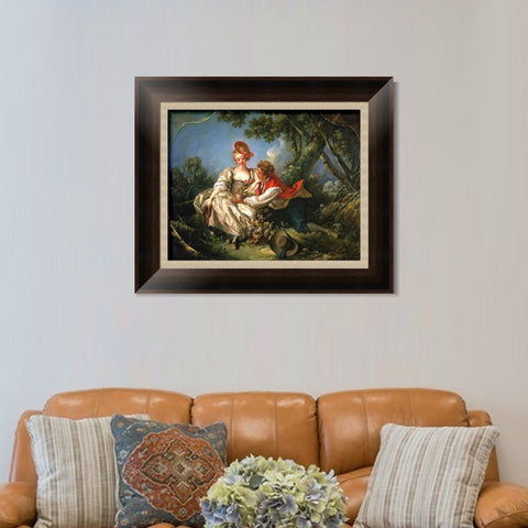 INVIN ART Framed Canvas Art Giclee Print Autumn anagoria#2 by Francois Boucher Wall Art Living Room Home Office Decorations
