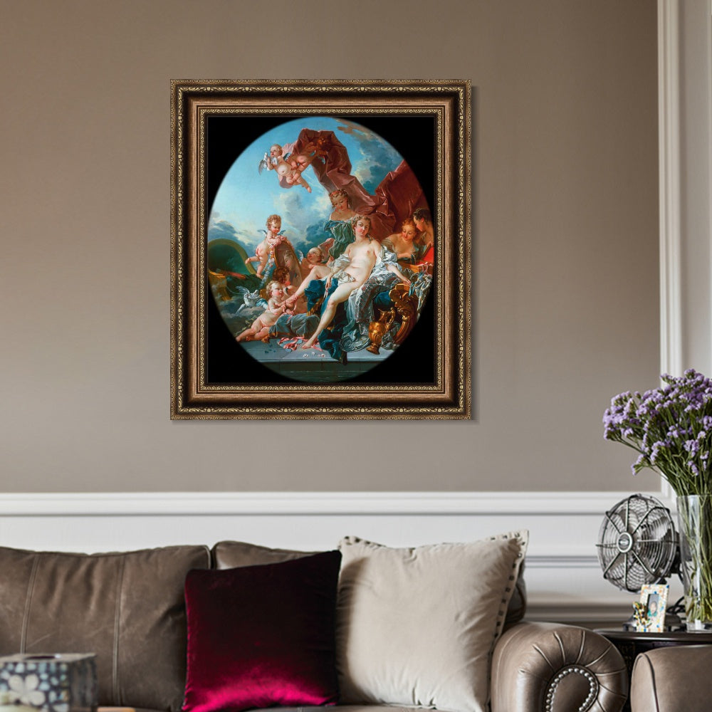 INVIN ART Framed Canvas Art Giclee Print Toilet of Venus by Francois Boucher Wall Art Living Room Home Office Decorations
