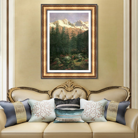 INVIN ART Framed Canvas Art Giclee Print Series#017 by Albert Bierstadt Wall Art Living Room Home Office Decorations