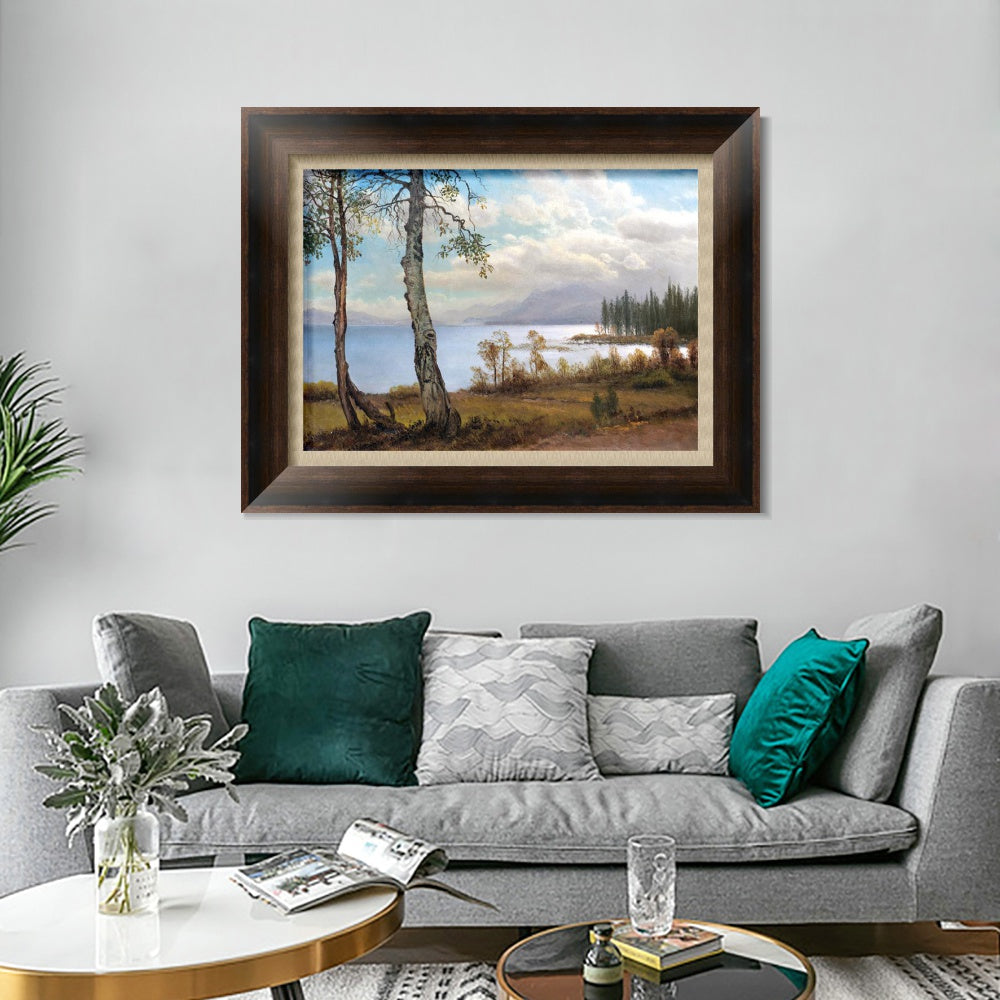 INVIN ART Framed Canvas Art Giclee Print Series#020 by Albert Bierstadt Wall Art