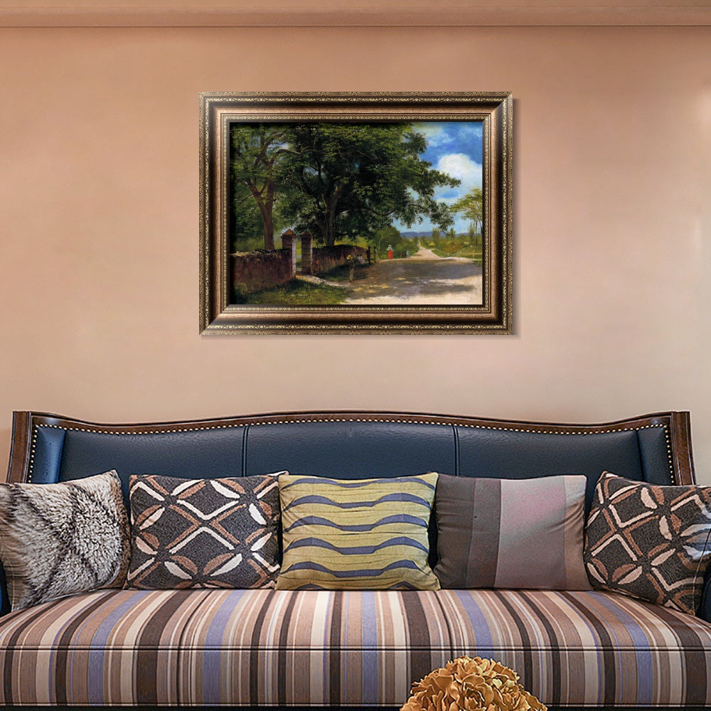 INVIN ART Framed Canvas Art Giclee Print life in the countryside by Albert Bierstadt Wall Art