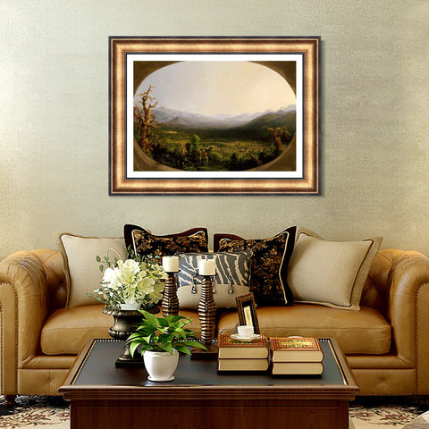 INVIN ART Framed Canvas Art Giclee Print Mountains#2 by Albert Bierstadt Wall Art Living Room Home Office Decorations