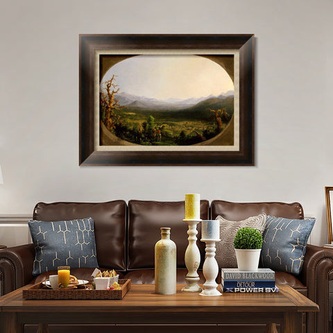 INVIN ART Framed Canvas Art Giclee Print Mountains#2 by Albert Bierstadt Wall Art Living Room Home Office Decorations