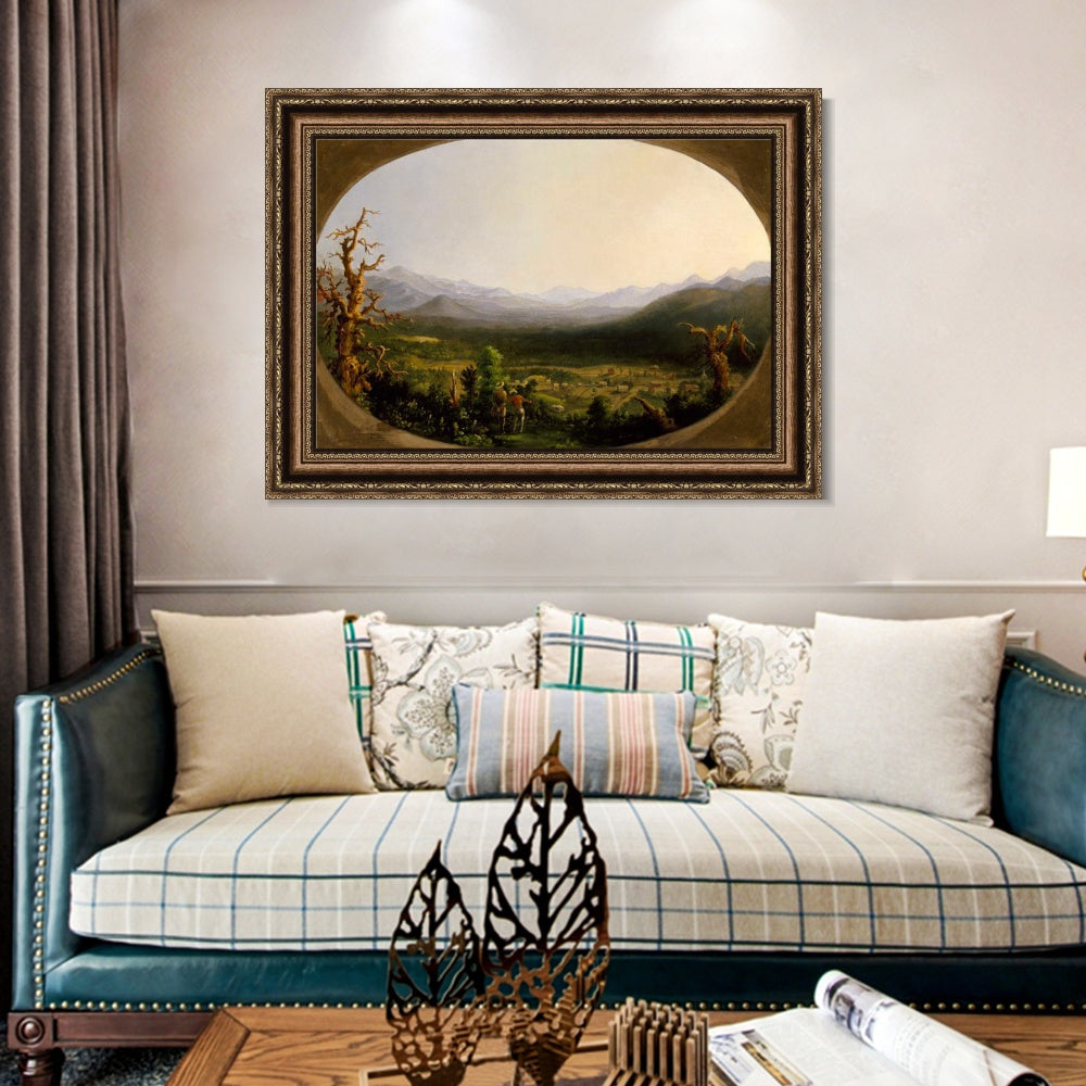 INVIN ART Framed Canvas Art Giclee Print Mountains#2 by Albert Bierstadt Wall Art