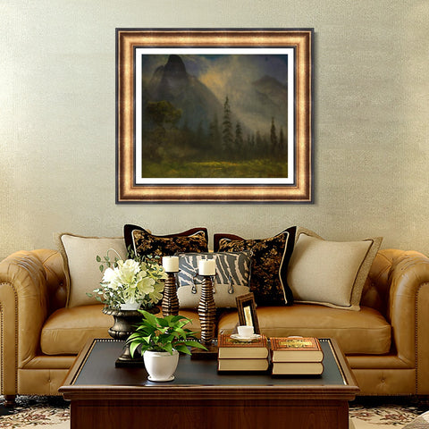 INVIN ART Framed Canvas Art Giclee Print life in the countryside by Albert Bierstadt Wall Art Living Room Home Office Decorations