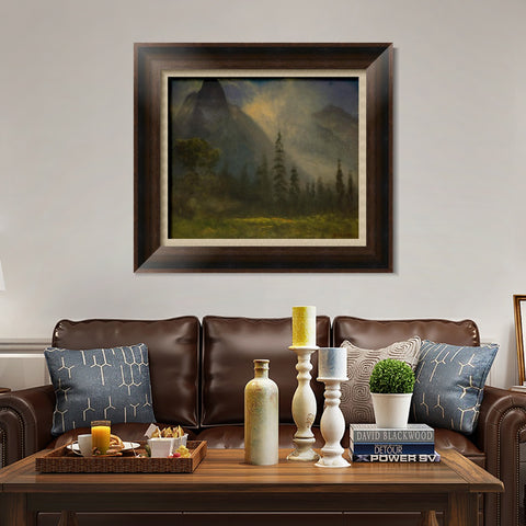 INVIN ART Framed Canvas Art Giclee Print life in the countryside by Albert Bierstadt Wall Art Living Room Home Office Decorations
