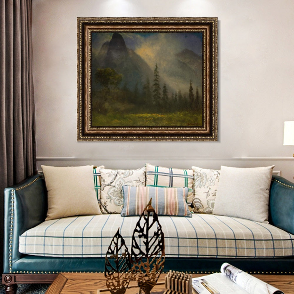 INVIN ART Framed Canvas Art Giclee Print life in the countryside by Albert Bierstadt Wall Art