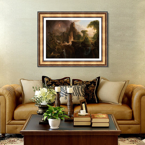 INVIN ART Framed Canvas Art Giclee Print Series#50 by Albert Bierstadt Wall Art Living Room Home Office Decorations