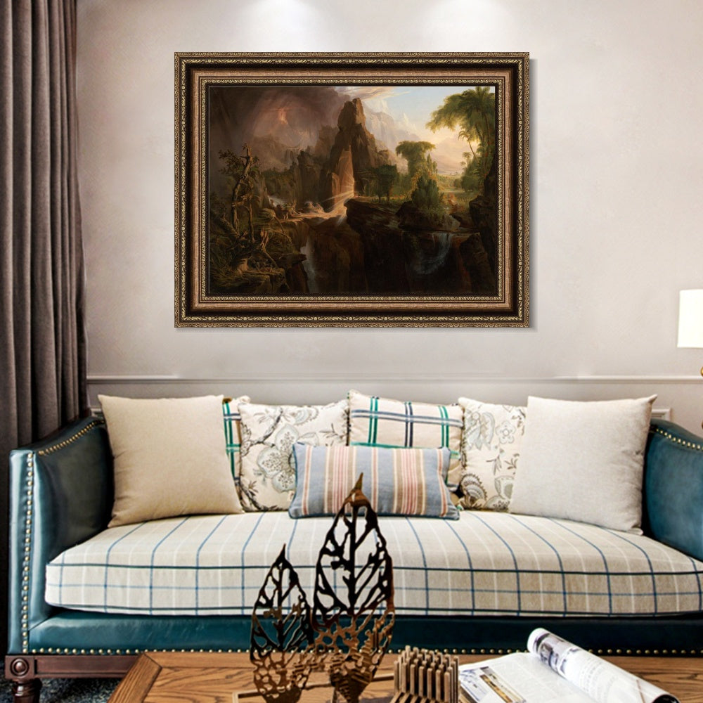 INVIN ART Framed Canvas Art Giclee Print Series#50 by Albert Bierstadt Wall Art