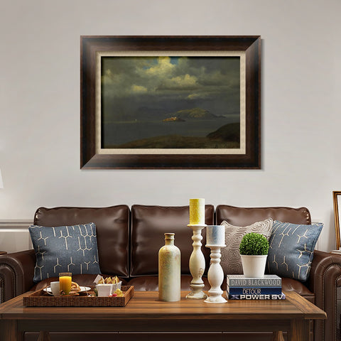 INVIN ART Framed Canvas Art Giclee Print Series#53 by Albert Bierstadt Wall Art Living Room Home Office Decorations