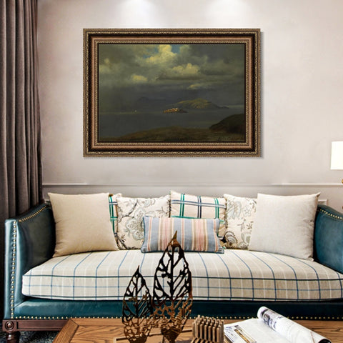 INVIN ART Framed Canvas Art Giclee Print Series#53 by Albert Bierstadt Wall Art Living Room Home Office Decorations