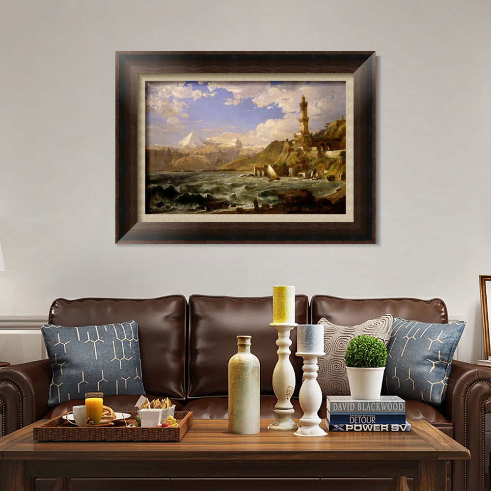 INVIN ART Framed Canvas Art Giclee Print Series#56 by Albert Bierstadt Wall Art