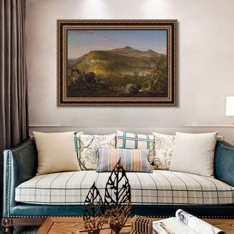 INVIN ART Framed Canvas Art Giclee Print Series#61 by Albert Bierstadt Wall Art Living Room Home Office Decorations