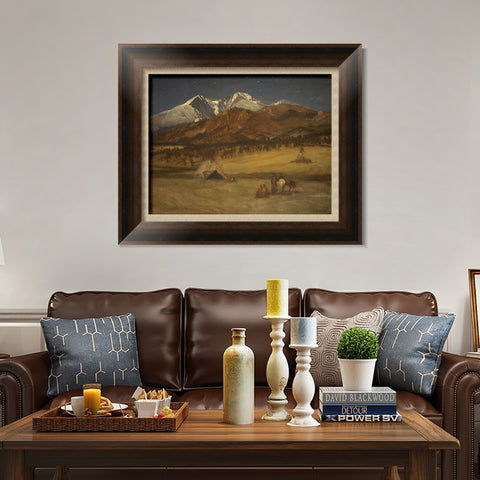 INVIN ART Framed Canvas Art Giclee Print Series#66 by Albert Bierstadt Wall Art Living Room Home Office Decorations