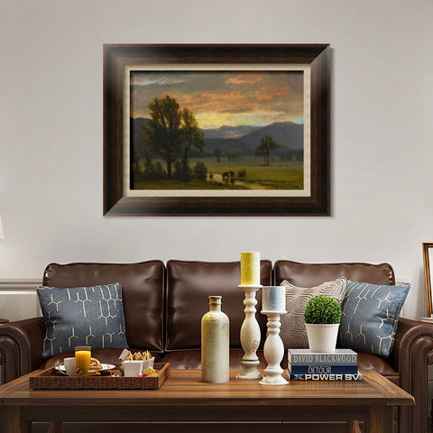INVIN ART Framed Canvas Art Giclee Print Series#70 by Albert Bierstadt Wall Art Living Room Home Office Decorations