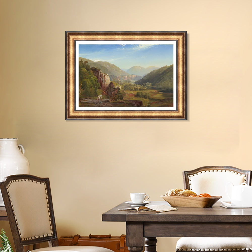 INVIN ART Framed Canvas Art Giclee Print Mountains#5 by Albert Bierstadt Wall Art