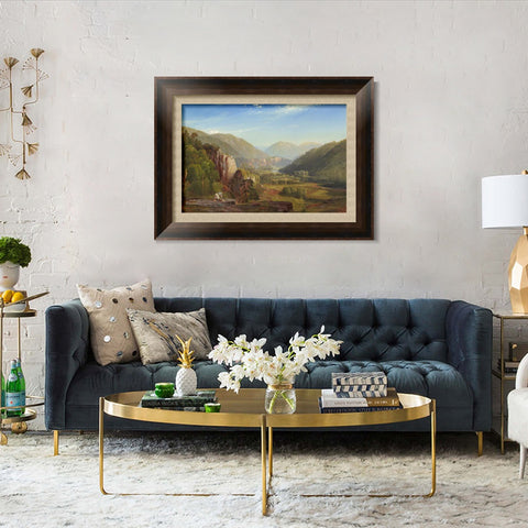 INVIN ART Framed Canvas Art Giclee Print Mountains#5 by Albert Bierstadt Wall Art Living Room Home Office Decorations