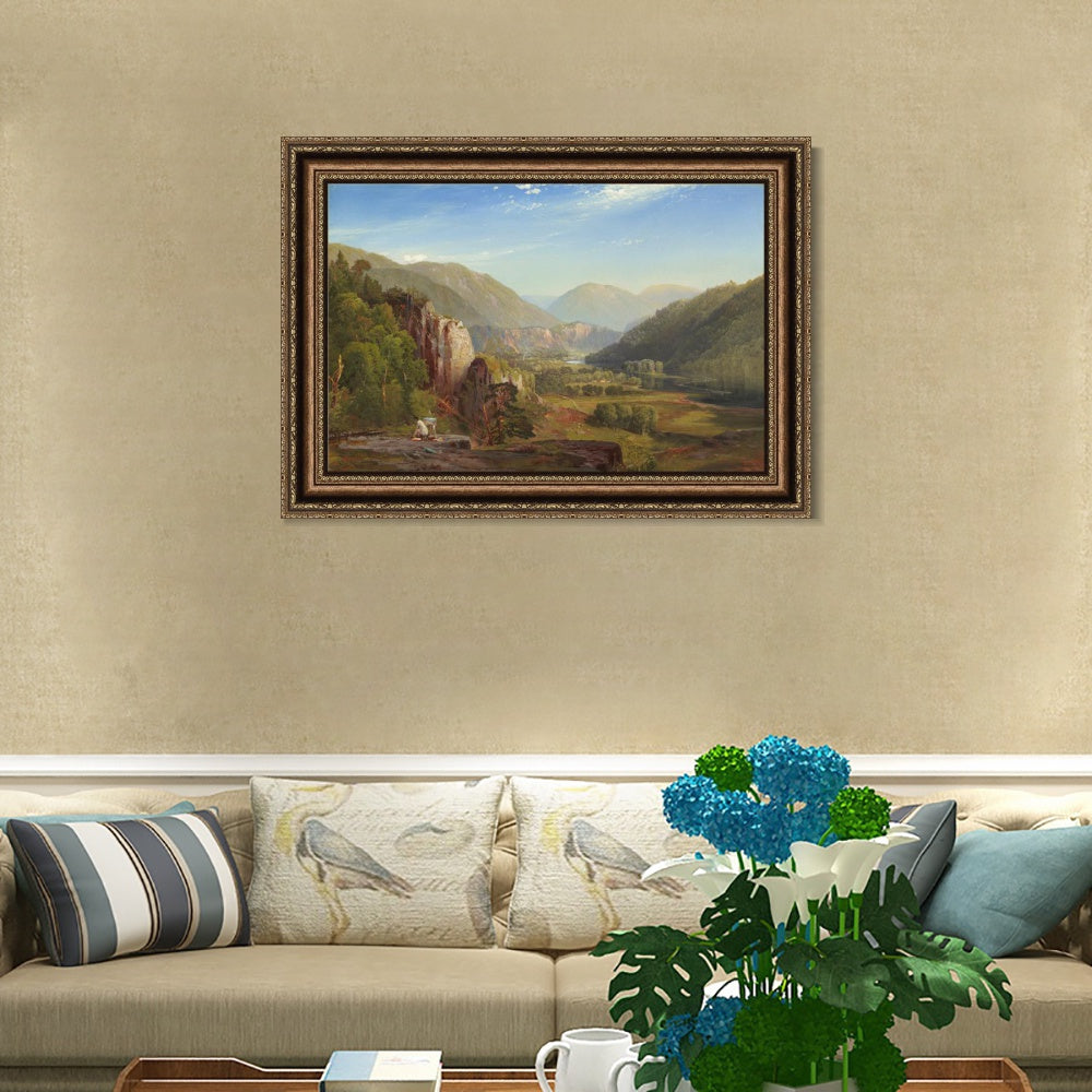 INVIN ART Framed Canvas Art Giclee Print Mountains#5 by Albert Bierstadt Wall Art
