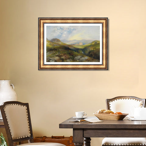 INVIN ART Framed Canvas Art Giclee Print Series#82 Landscape by Albert Bierstadt Wall Art Living Room Home Office Decorations