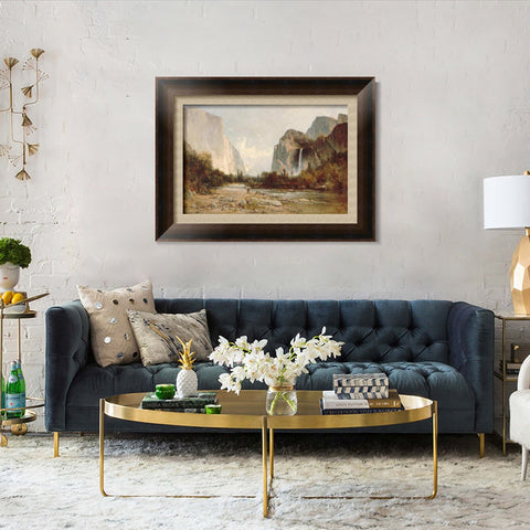 INVIN ART Framed Canvas Art Giclee Print Mountains#6 by Albert Bierstadt Wall Art Living Room Home Office Decorations