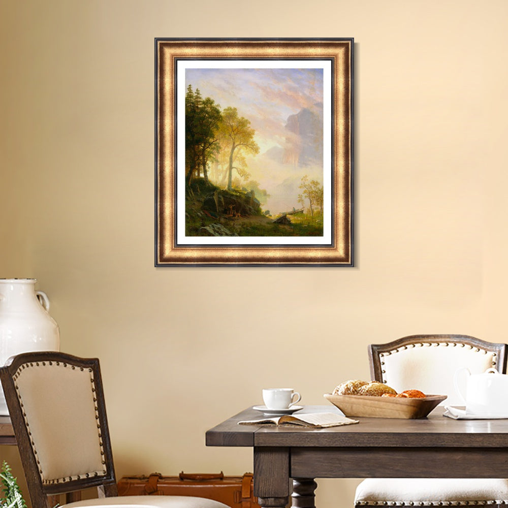 INVIN ART Framed Canvas Art Giclee Print Series#86 by Albert Bierstadt Wall Art