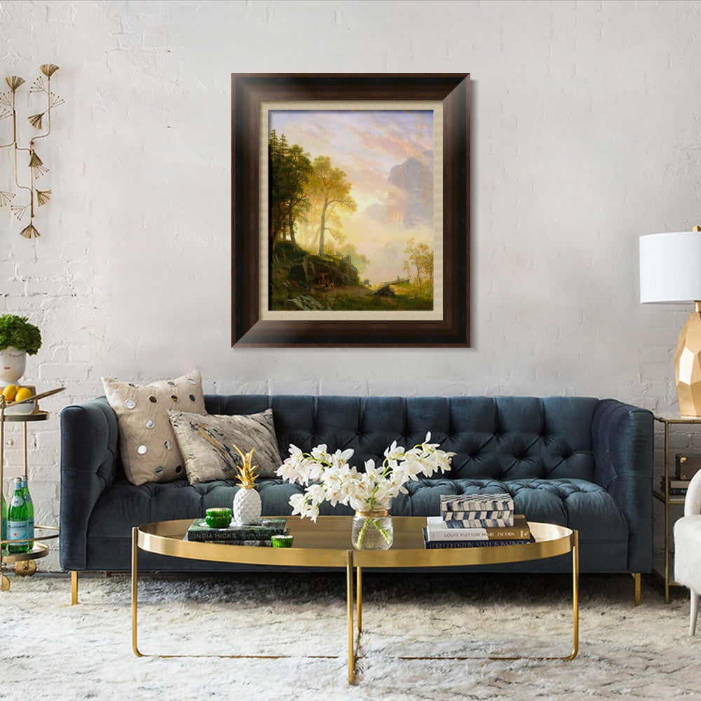 INVIN ART Framed Canvas Art Giclee Print Series#86 by Albert Bierstadt Wall Art