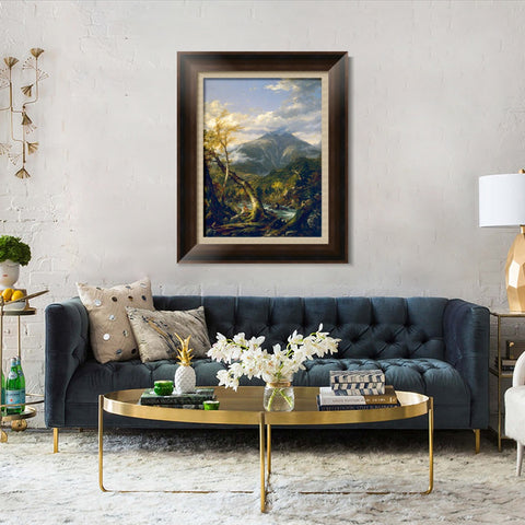 INVIN ART Framed Canvas Art Giclee Print Crooked tree by Albert Bierstadt Wall Art Living Room Home Office Decorations