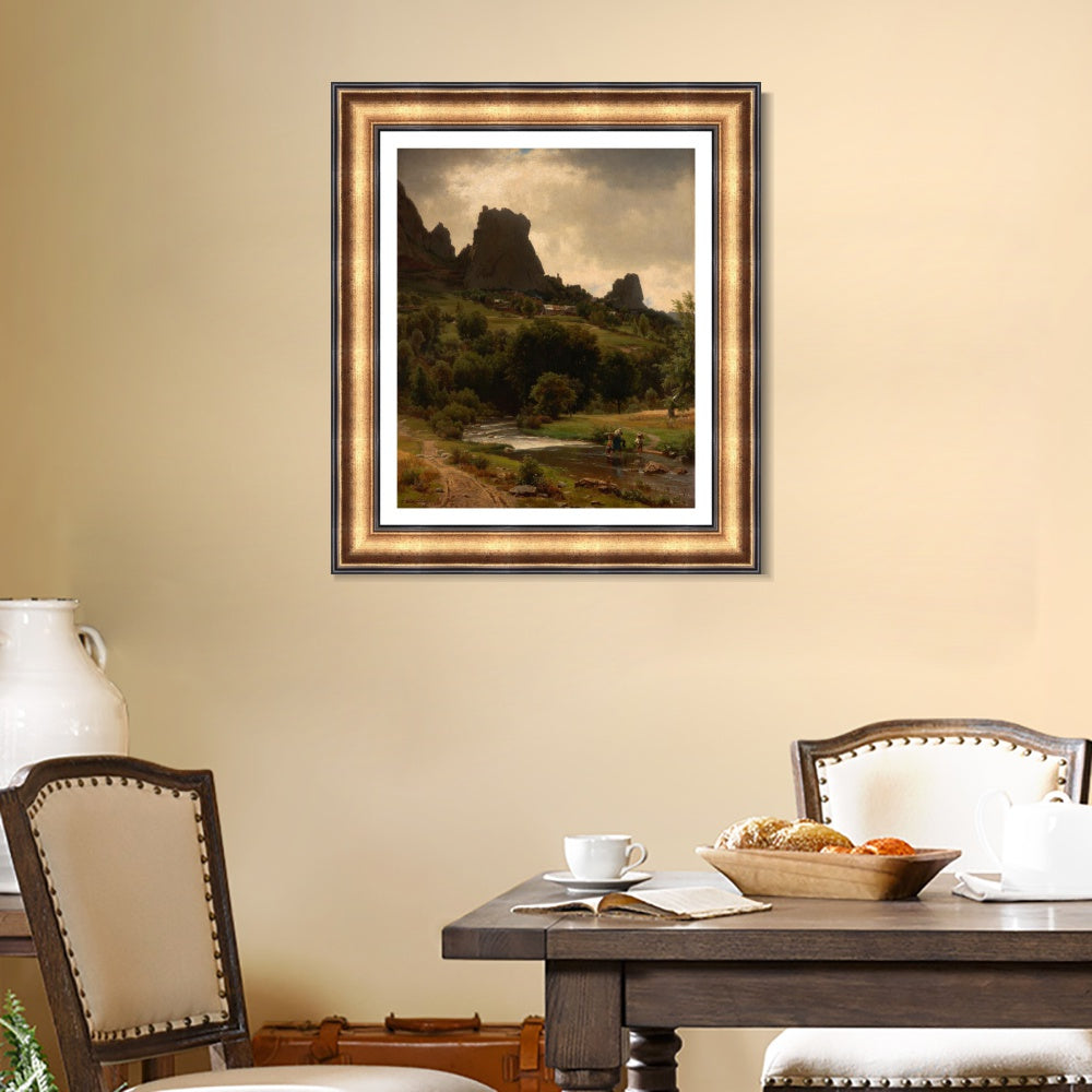 INVIN ART Framed Canvas Art Giclee Print Series#87 by Albert Bierstadt Wall Art