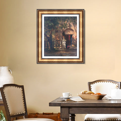 INVIN ART Framed Canvas Art Giclee Print Series#90 by Albert Bierstadt Wall Art Living Room Home Office Decorations